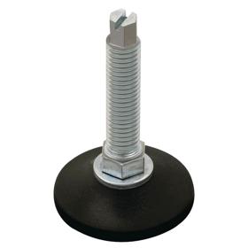 Essentra Non-Articulated Adjustable Feet 30.0 mm M8 40.0 mm Black [466128]; 10259429