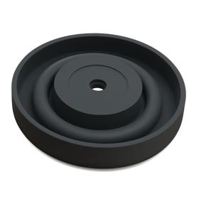 Essentra Feet 4.1 mm 38.1 mm 64 (Shore A) Black TPE [SVF-2]; 10035467