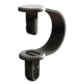 Essentra Cable Clamp 0.8 mm 2.4 mm 15.9 mm PP Black [CH-2-10BK]; 10152737