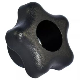 Essentra Star Knob 1.750 in M6 PP Black [KNH4-HEX5S3A---]; 10558560