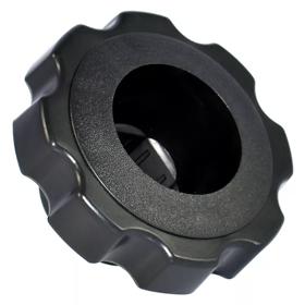 Essentra Star Knob 2.380 in M12 PP Black [KNH8-HEXF6-----]; 10558751