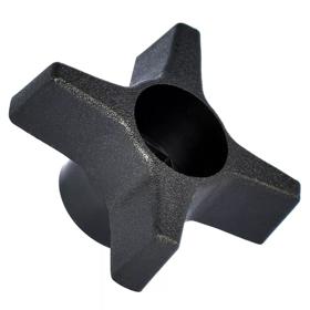 Essentra Star Knob 2.500 in M10 PP Black [KNH6-HEX4P7----]; 10558690