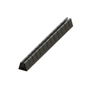 Essentra Adhesive Grommet Strip 1.8 mm 2.7 mm 4.4 mm LDPE Black [SPGSG-2.5B]; 10172100