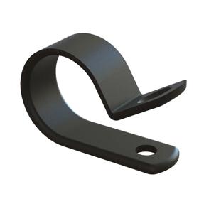 Essentra P Style Cable Clamp Screw Nylon 6/6 Black [N-3E-BK]; 10019504