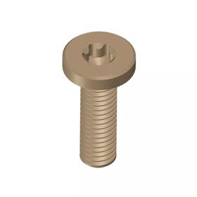 Essentra Screw Star Drive M3 16.0 mm PEEK Light Brown [1440372]; 10345016