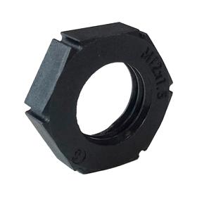 Essentra Locknut for PE M12 Nylon Black [550914]; 10301302