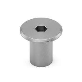 Essentra Joint Connector Nut M6 17.0 mm 15.0 mm Steel [463195]; 10378755