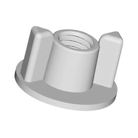Essentra Wing Nut M8 13.0 mm Nylon 6/6 Natural [467001]; 10262498