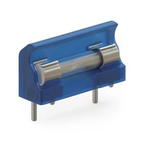 Essentra Fuse Cover 36.1 mm (W) PVC Transparent Blue [840836]; 10411544