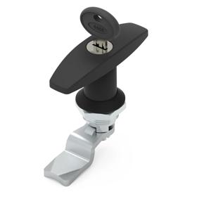 Essentra T-Handle Latch 14.5 mm 45.0 mm Die Cast Zinc Alloy Black [110200538E]; 20052195