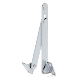 Essentra Lid Stay Left Handed 22.0 mm 5.4 mm 202.0 mm Zinc Plated Steel [07963202002E]; 20060312
