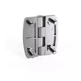 Essentra Leaf Hinge 80.0 mm 70.0 mm 15.0 mm Black [1399111E]; 20063276
