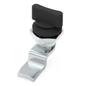Essentra Knob Latch 19.5 mm Die Cast Zinc Alloy Black [1661221E]; 20123352