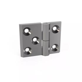 Essentra Leaf Hinge 63.0 mm 50.0 mm 6.0 mm Silver [099115E]; 20121624