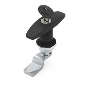 Essentra T-Handle Latch 26.5 mm 45.0 mm Die Cast Zinc Alloy Black [110120236E]; 20062200