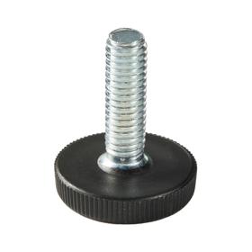 Essentra Low Profile Feet 20.0 mm M6 Black [498651]; 10286746