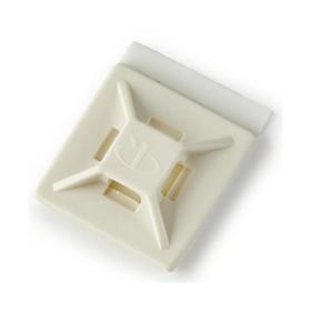 Essentra Cable Tie Holder Adhesive ABS White [FTH-40A1-RT]; 10155264