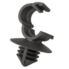Essentra Cable Clamp Push-In 0.8 mm 3.0 mm Nylon 6/6 Black [HLCC-2BK]; 10010044