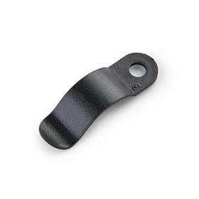 Essentra Spring Clip 9.5 mm 7.4 mm Black Acetal [TC-30-1BK]; 10035504