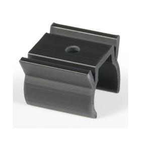 Essentra Screw on Cable Clamp 6.4 mm 12.7 mm PVC Black [V-1000]; 10177846