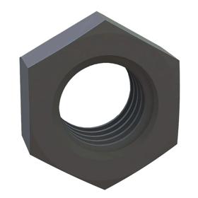 Essentra Hex Nut M6 10.0 mm Nylon 6/6 Black [0030040001VR]; 10041475