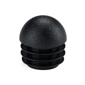 Essentra Domed Round Tube Insert 40.0 mm 1.5 mm 2.0 mm Black PE [465318]; 10256763