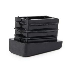 Essentra Right Angle Tube Insert 25.0 mm 15.0 mm 1.0 mm 2.0 mm Black PE [460770]; 10246740