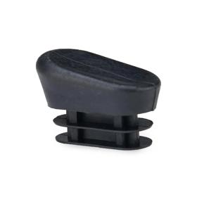 Essentra Oval Tube Insert 1.2 mm 1.5 mm Black PE [465327]; 10256831