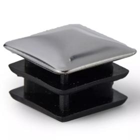Essentra Square Tube Insert 16.0 mm 1.0 mm 2.0 mm Black PE [465341]; 10256978