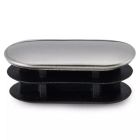 Essentra Oval Tube Insert 30.0 mm 15.0 mm 1.5 mm 1.0 mm Black PE [463024]; 10254080