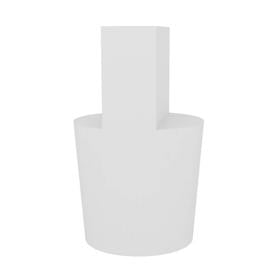 Essentra Tapered Plug with Tab (ID) Natural Silicone [20566630]; 20566630