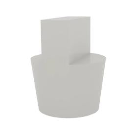Essentra Tapered Plug with Tab (ID) Natural Silicone [20566654]; 20566654