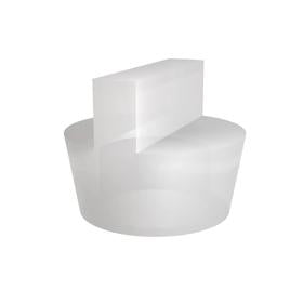 Essentra Tapered Plug with Tab (ID) Natural Silicone [20566678]; 20566678