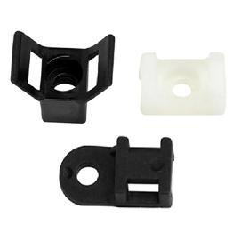 Essentra Cable Tie Holder Screw 4.8 mm Nylon 6/6 Black [494650]; 10277119