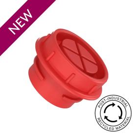 Essentra Snap Fit Plug NPT 1,1/2" Gas Red LDPE - PIR [20573379]; 20573379