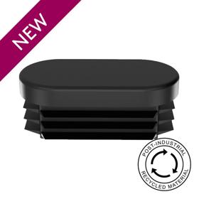 Essentra Oval Tube Insert 50.0 mm 12.0 mm Black LDPE - PIR [20592585]; 20592585