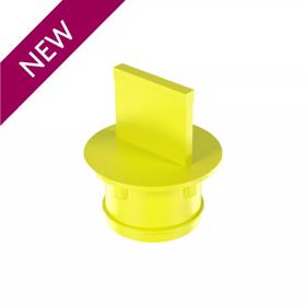 Essentra Centre Pull Tab Plug 28.5 mm Yellow EVA [20594923]; 20594923