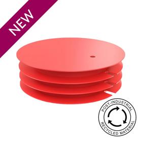 Essentra Ribbed Pipe-End Plug 117.0 mm 44.0 mm Red LDPE [20595753]; 20595753