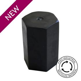 Essentra Long Hexagonal Cap 16.0 mm 28.0 mm Black LDPE - PIR [20597177]; 20597177