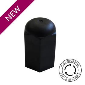 Essentra Long Hexagonal Cap 45.5 mm 28.0 mm Black LDPE - PIR [20744168]; 20744168