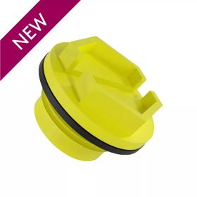 Essentra Threaded Plug with Gasket Metric Threads M10 Nylon 6 Yellow [20597375]; 20597375