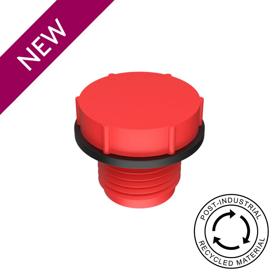 Essentra Threaded Plug with Gasket Metric Threads M10 LDPE-PIR + NEOPRENE Red [20597658]; 20597658