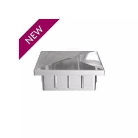 Essentra Square Tube Insert 25.0 mm 1.5 mm Silver ABS [20604141]; 20604141