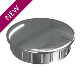 Essentra Round Tube Insert 16.0 mm 1.5 mm Chromed Silver ABS [20604196]; 20604196