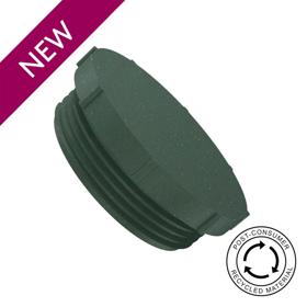 Essentra Threaded Plug 7/16" x 20 UNF LDPE - PCR Green [20751128]; 20751128