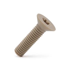 Essentra Countersunk Screw Torx Head M8 10.0 16.0 PEEK Beige [20820060]; 20820060