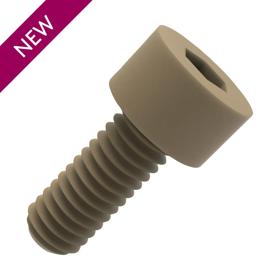 Essentra Cap Screw Hex Head M6 10.0 10.0 Beige PEEK [20832841]; 20832841