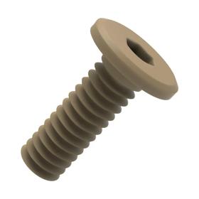 Essentra Cap Screw Socket Head M6 20.0 10.0 PEEK Beige [20833503]; 20833503