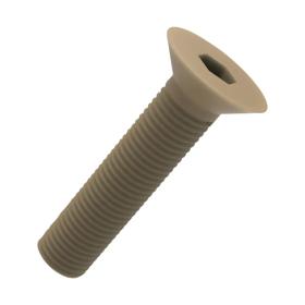 Essentra Countersunk Screw Socket Head M5 30.0 10.0 PEEK Beige [20833985]; 20833985