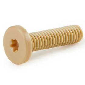 Essentra Screw Star Drive M4 16.0 mm PPS Light Brown [1440270]; 10344538